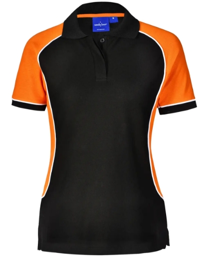 Picture of Winning Spirit, Ladies TrueDry Tri-colour S/S Pique Polo